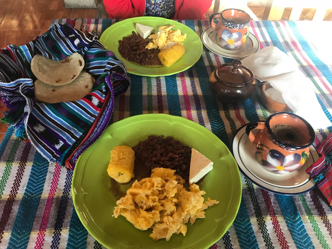 Traditional Guatemalan breakfast 