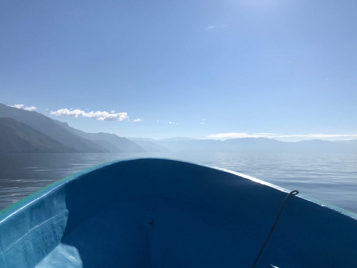 The boat ride to San Juan, Guatemala