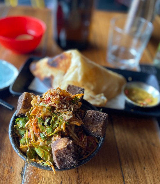 vegan food at rice paper scissor